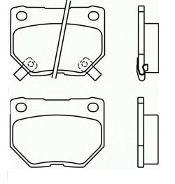 Колодки тормозные дисковые Subaru Impreza 2.0T WRX 00-01 SP1487 SP1487 SANGSIN