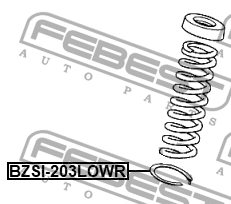 Проставка задней пружины нижняя BZSI203LOWR FEBEST