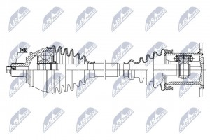 Привод VW Phaeton AUDI A8 колеса переднего правый NTY NPWAU034 NTY