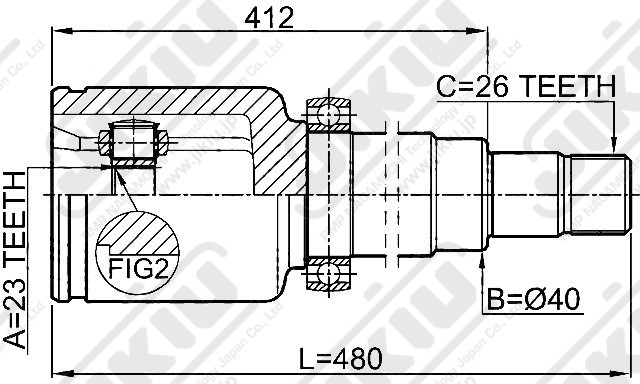 ШРУС JC51022 JC51022 JIKIU