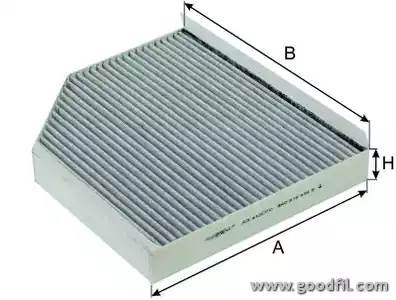 Фильтр салона угольный AG432CFC AG 432 CFC GOODWILL