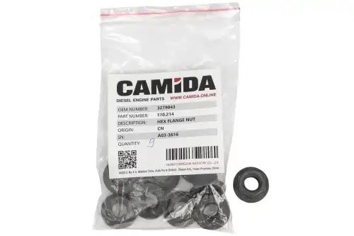 Гайка воздушного компрессора  дв. Cummins ISBe 170214 CAMIDA
