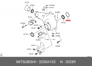 КОЛЬЦО УПЛОТНИТ.КОРПУСА РАЗДАТ.КОРОБКИ 3200A103 3200A103 MITSUBISHI