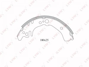 Колодки тормозные задние подходит для TOYOTA Echo 1.0-1.3 99-05 / Platz 1.0-1.5  BS-7509 LYNXAUTO