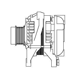 Генератор для а/м Toyota Camry V55 (15-)/Camry V70 (18-) 2.0i 120A (LG 1923) LG1923 START VOLT