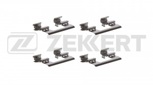 Комплект установочный перед. торм. колодок Nissan Qashqai (_J10_) 07- X-Trail (T BR-1487 ZEKKERT