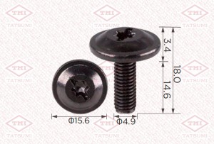 Клипса автомобильная [упаковка 10 штук] TJB1801 TJB1801 TATSUMI