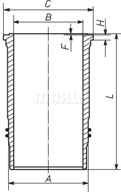 Гильза БЦ 037 WN 35 01 MAHLE KNECHT