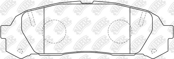 Колодки тормозные дисковые TOYOTA Crown GS151 98-01 PN1409 PN1409 NIBK