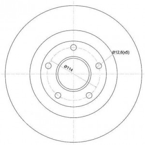 Диск тормозной передний NISSAN MAXIMA QX33 00-03 D296мм RN1545 RN1545 NIBK