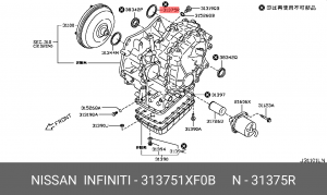 сальник раздаточной коробки!\ Nissan, Renault 31375-1XF0B NISSAN