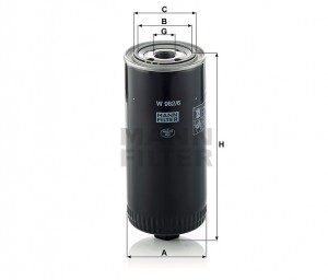 Фильтр масляный W962/6 W9626 MANN FILTER