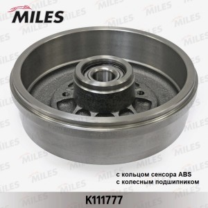Барабан тормозной с подшипником и кольцом ABS RENAULT DUSTER 10-18 K111777 K111777 MILES