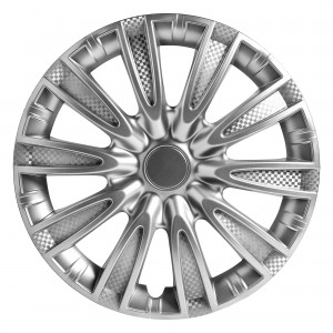 Колпаки колесные 14 Торнадо, серебристый, карбон, компл. 2 шт. (AWCC-14-06) AWCC-14-06 AIRLINE