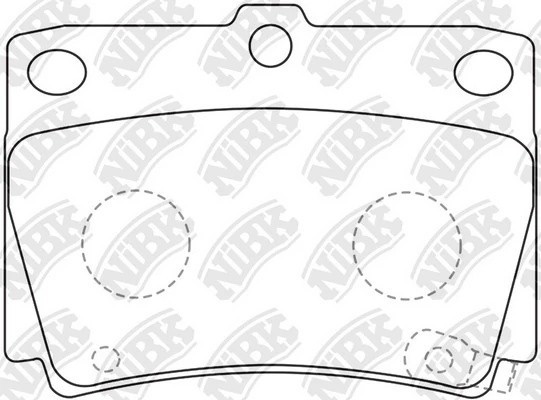 Колодки задние (MITSUBISHI PAJERO SPORT/MONTERO SPORT 9809 2.5D/3.0) PN3391 PN3391 NIBK