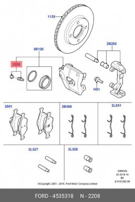 Винт FORD OE 4 535 318 FORD