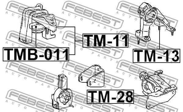 Опора двигателя TM-11 TM-11 FEBEST