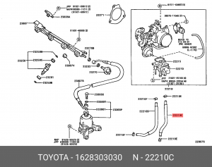 Крючок 16283-03030 16283-03030 TOYOTA