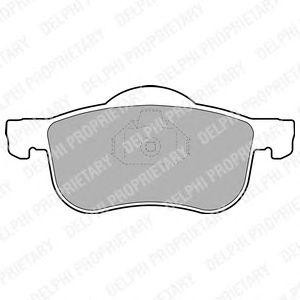 LP1458 колодки дисковые п.\ Volvo S80/V70/S60/C70/XC70 2.5D 98> LP1458 DELPHI