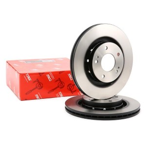 Диск тормозной передний MITSUBISHI OUTLANDER II-III, PEUGEOT 4007 DF6174 DF6174 TRW