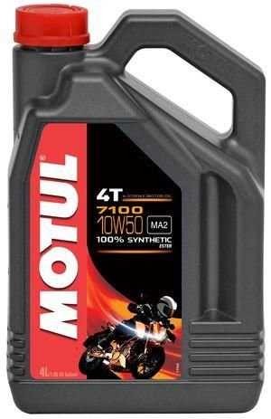 Масло моторное для 4-х тактных двигателей MOTUL 7100 ESTER 4T 10W50 синт.4л 104098 MOTUL
