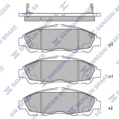 Тормозная колодка SP4110 SP4110 SANGSIN