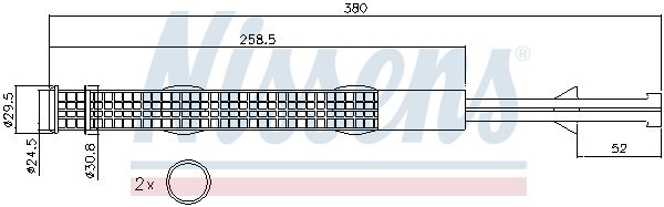 VWD237=GR931419=8FT 351 197-791 [7L0898191A] !осушитель конд.\ Audi Q7, VW Touar 95359 NISSENS