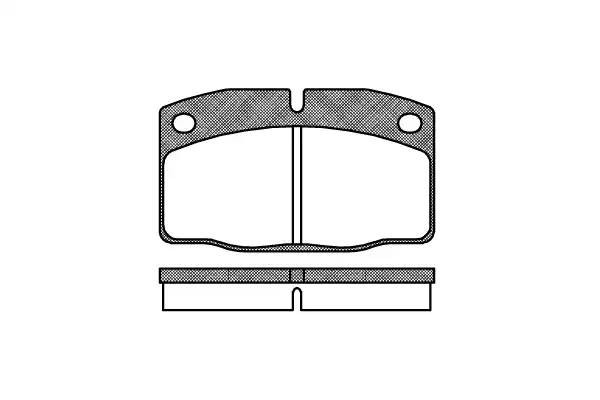 101 00 101 20=571833B=FDB173=FDB375 !колодки дисковые п.\ Opel Kadett 1.2-1.7D 8 010100 REMSA