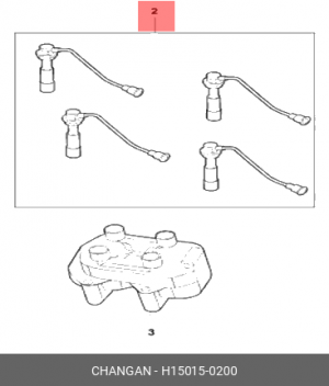 ПРОВОДА ВЫСОКОВОЛЬТНЫЕ К-Т CS35  H150150200 H150150200 CHANGAN