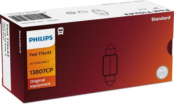 Лампа 24V C18W SV8.5-8 PHILIPS 13807CP PHILIPS