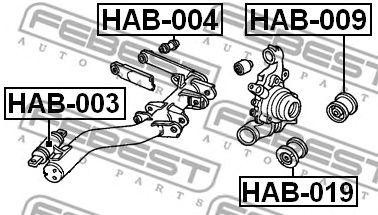 Сайлентблок HAB-003 HAB-003 FEBEST