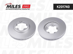 Диск тормозной (серия PRO с антикоррозионным покрытием) FORD TRANSIT 12- передни K201740 MILES
