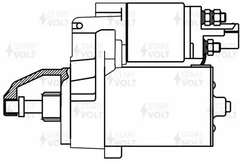 Стартер для а,м VAG A6 04- 2.4i 1,2кВт LSt 1857 LST 1857 START VOLT