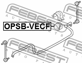 Втулка стабилизатора передняя OPEL SIGNUM 2003-2008 OPSB-VECF OPSB-VECF FEBEST