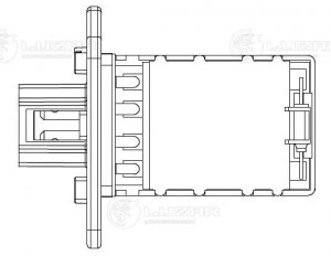 Резистор э,вент. отоп. ам Ssang Yong Kyron,Actyon (05-) (manual A,C) LFR1751 LFR 1751 LUZAR