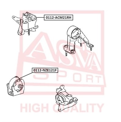 ПОДУШКА ДВИГАТЕЛЯ ПРАВАЯ TOYOTA/LEXUS 0112ACM21RH 0112-ACM21RH ASVA