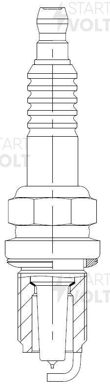 Свеча зажигания для а/м Hyundai Accent (Tagaz) (00-) 1.5i/1.6i/Kia Spectra (04-) VSP 0808 START VOLT