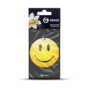 ароматизатор воздуха картонный! Smile ваниль\ ST0400 GRASS