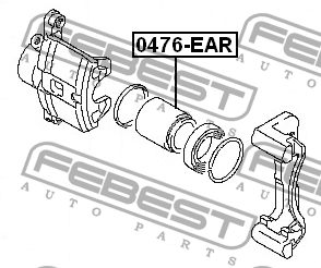 Поршень суппорта 0476-EAR 0476-EAR FEBEST