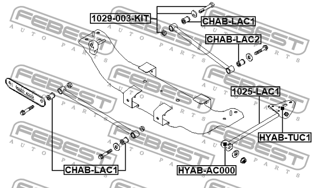 CHEVROLET LACETTI (2003-2013) 1029-003-KIT FEBEST