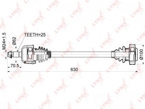 Привод в сборе \MB C180-230(W202) 94-00 CD-5307 LYNXAUTO