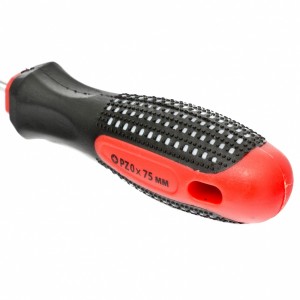 Отвертка крестовая PZ 0.0х75мм магнитная (сталь CrV) MATRIX 11400 MATRIX