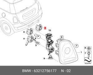 Патрон лампы 63212756177 63212756177 BMW