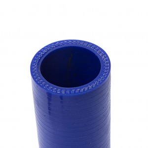 Патрубок КАМАЗ радиатора отводящий нижний короткий синий силикон (L=135мм,d=32)  13016102 MEGA POWER