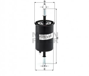 Фильтр топливный WK55/3 WK 55-3 MANN FILTER