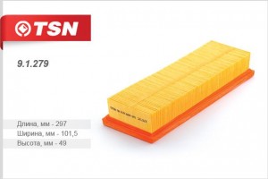 фильтр воздушный!\Citroen Xantia, Peugeot 306/405/406, Renault Clio 1.4i-2.0i 92 91279 TSN