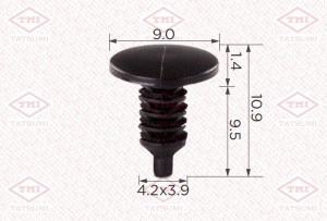 Клипса автомобильная [упаковка 10 штук] TJB1517 TJB1517 TATSUMI