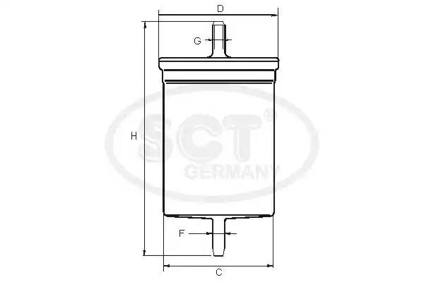 Фильтр топливный ST6103 SCT