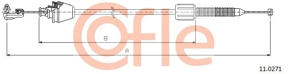 трос газа! 700mm\ Renault Clio I 1.2 91-98 92110271 COFLE