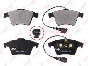Колодки тормозные дисковые передние BD-8006 LYNXAUTO